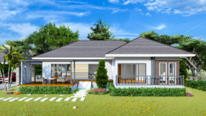 Picture of Elegant Three-Bedroom Home Plan with Regal Exterior Design