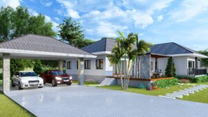 Picture of Elegant Three-Bedroom Home Plan with Regal Exterior Design