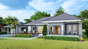 Picture of Elegant Three-Bedroom Home Plan with Regal Exterior Design
